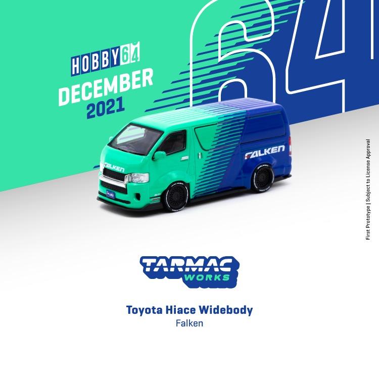 1/64 Tarmac Works Toyota Hiace Widebody Falken T64-038-FAL