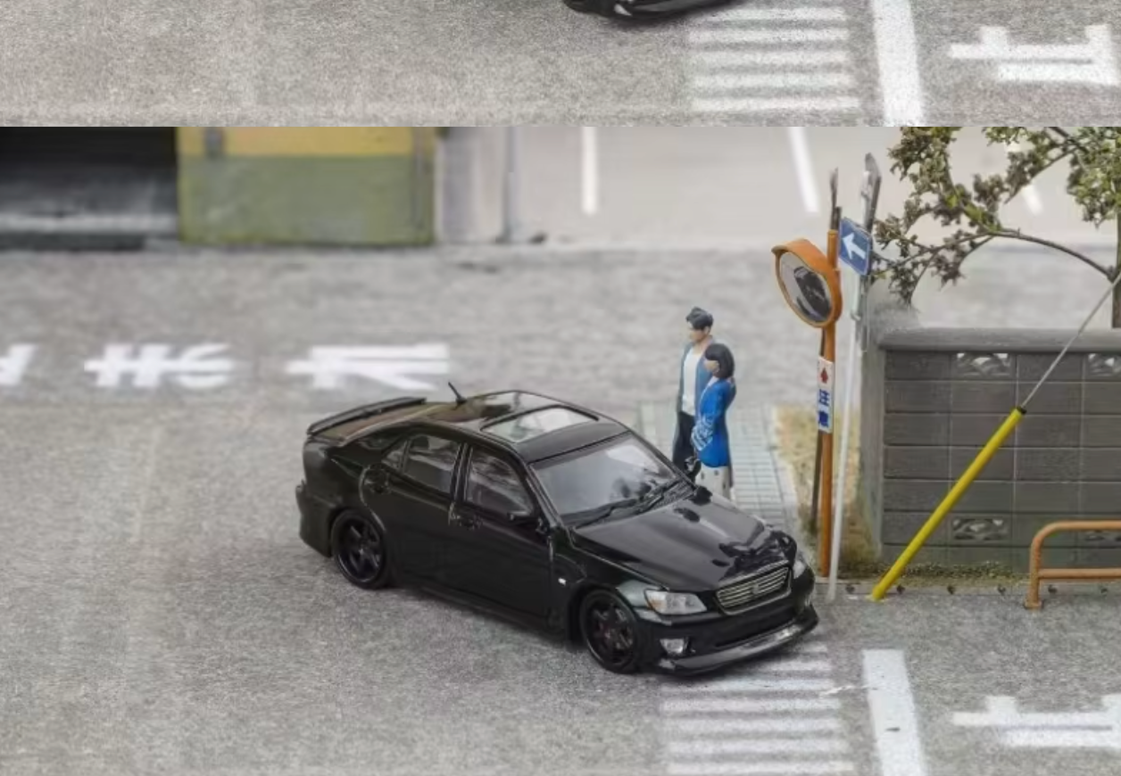 Focal Horizon FH 1:64 Altezza RS200 SXE10 Edition front lid openable alloy car model - BLACK