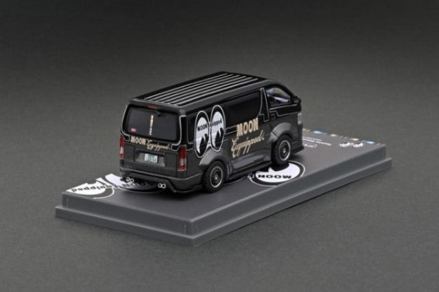 Tarmac Works Toyota Hiace Widebody Mooneyes Black T64-038-ME2