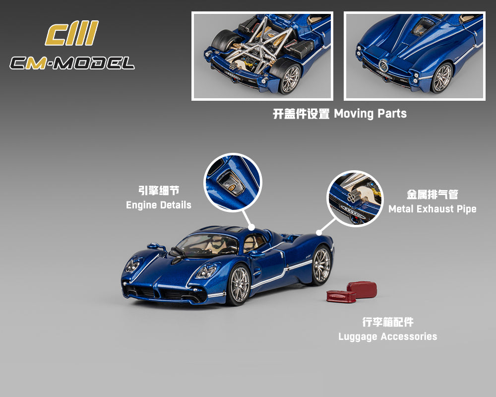 CM Model - 1/64 Pagani Utopia – Metallic Blue
