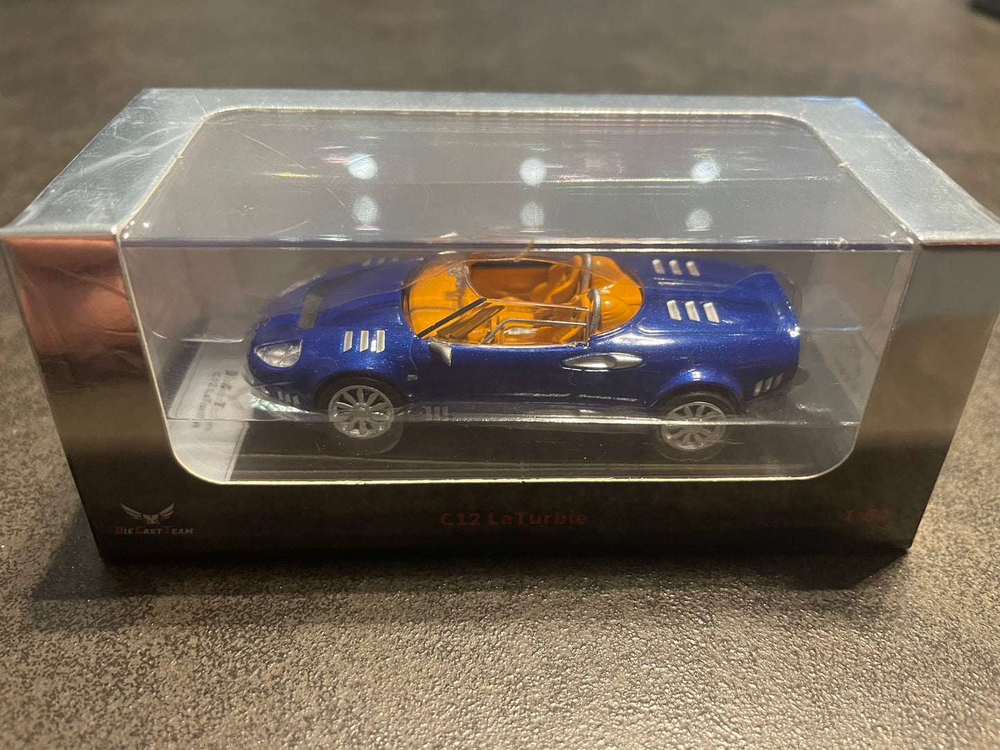 DCT - 1/64 Spyker C12 LaTurbie diecast model - BLUE