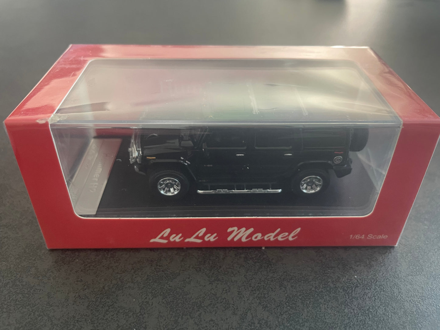 LuLu Model - 1/64 Hummer H2 SUV diecast model - Black
