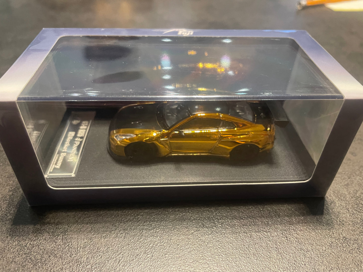 Fuji - 1:64 Pandem GT-R R35,Rocket Bunny diecast model - Chrome Gold-Black