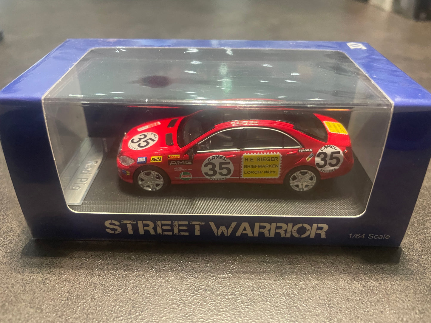 STREET WARRIOR SW - 1/64 Mercedes-Benz S-Class S600L W221 Red Pig diecast model car