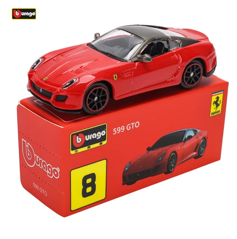 Bburago 1 64 Ferrari 599 GTO Race Play Diecast Metal Model Car