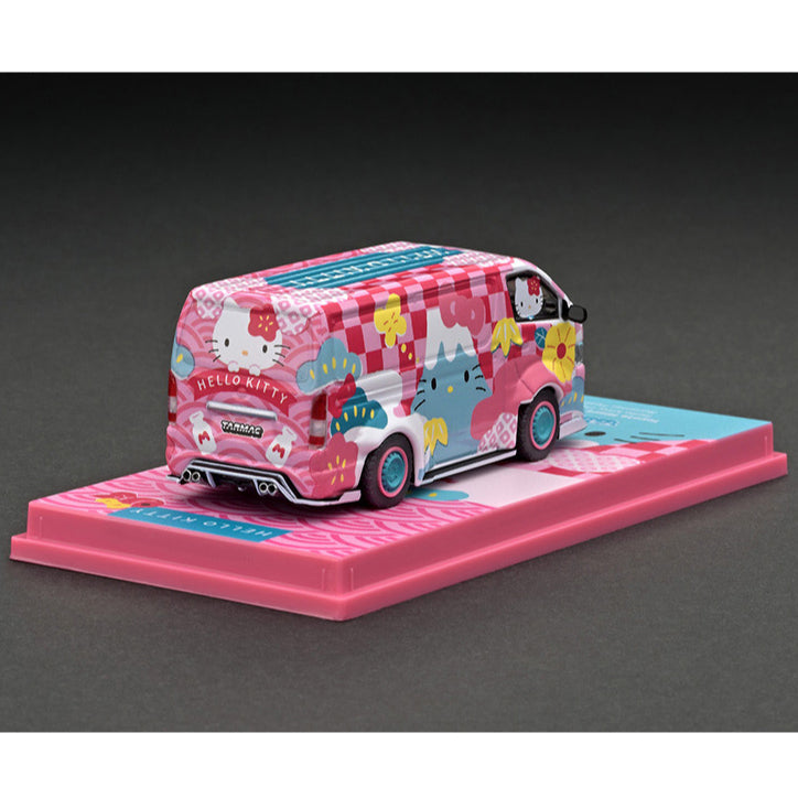 1/64 Tarmac Works X Hello Kitty Capsule Summer FestivalToyota Hiace Widebody