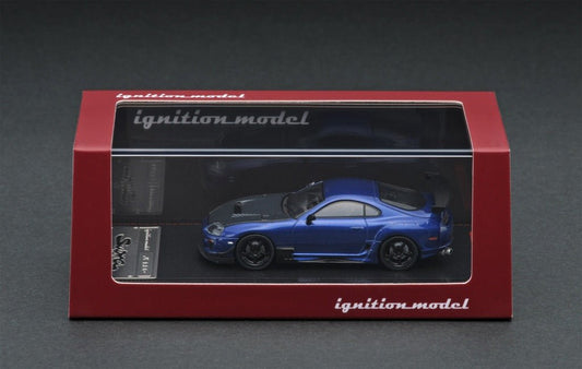 IGNITION MODEL 1/64 IG1860 Toyota Supra (JZA80) RZ Blue Metallic - MODEL CAR UKMODEL CAR#INNO64##TARMAC##diecast_model#