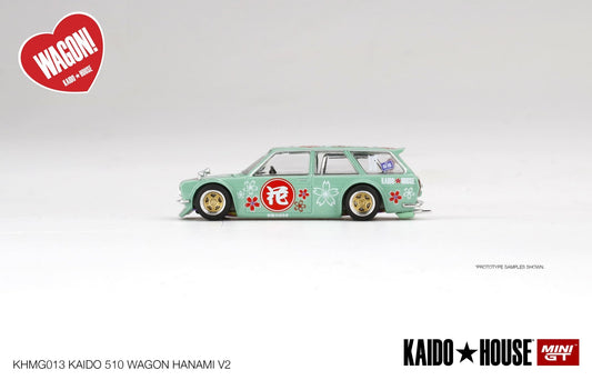 Kaido House X MINI GT - Datsun KAIDO 510 Wagon Hanami V2 - KHMG013 - MODEL CARS UKMODEL CAR#INNO64##TARMAC##diecast_model#
