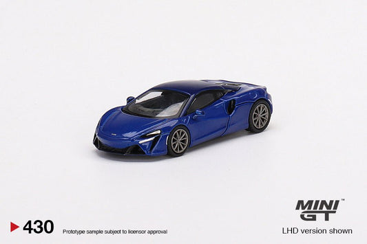 Mini GT - 1/64 McLaren Artura Volcano Blue #430 (No packaging bag) - MODEL CAR UKMODEL CAR#INNO64##TARMAC##diecast_model#