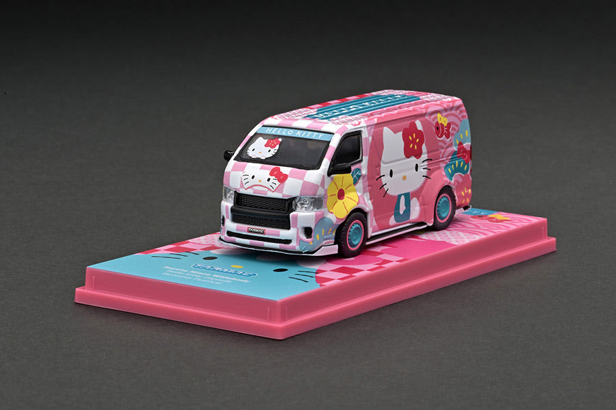 1/64 Tarmac Works X Hello Kitty Capsule Summer FestivalToyota Hiace Widebody