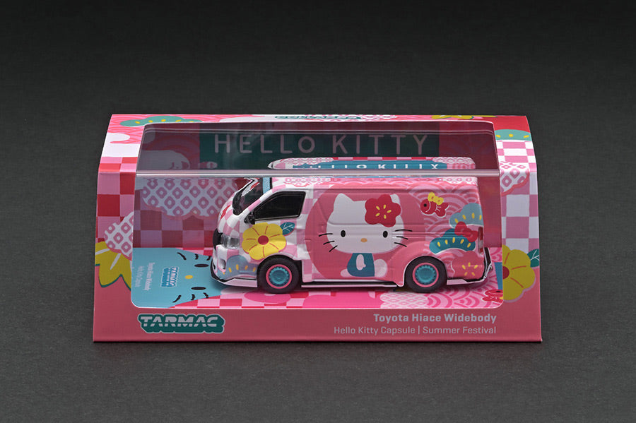 1/64 Tarmac Works X Hello Kitty Capsule Summer FestivalToyota Hiace Widebody