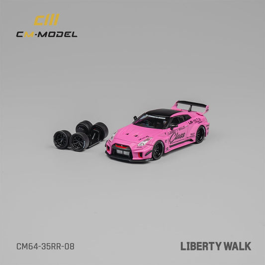 [ PREORDER ] CM model - 1/64 35RR-08 Nissan LBWK GT35RR Pink Diecast model car - MODEL CARS UKMODEL CAR#INNO64##TARMAC##diecast_model#