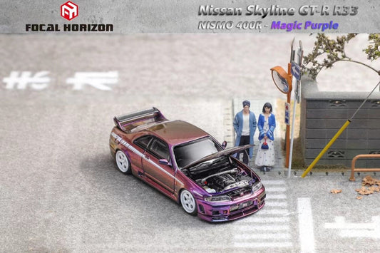 [ PREORDER ] Focal Horizon FH - 1:64 Skyline GT-R 4th generation R33 Nismo 400R - Magic Purple - MODEL CARS UKMODEL CAR#INNO64##TARMAC##diecast_model#
