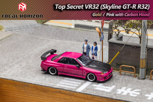 [ PREORDER ] Focal Horizon FH 1:64 Top Secret Skyline GT-R R32 (PINK) - MODEL CAR UKMODEL CAR#INNO64##TARMAC##diecast_model#