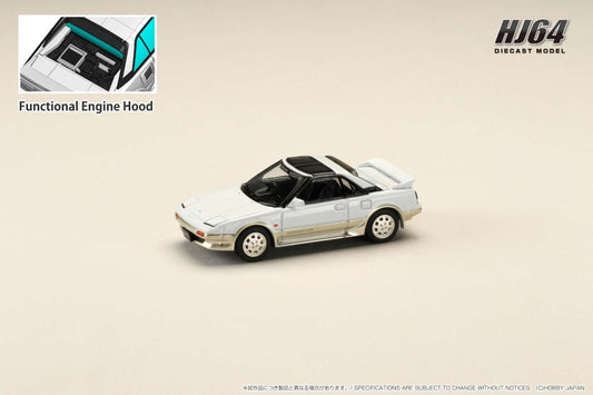 [ PREORDER ] HJ64 - 1/64 Toyota MR2 1600G-LIMITED SUPER CHARGER / SUPER EDITION 1988 T BAR ROOF - White - MODEL CAR UKMODEL CAR#INNO64##TARMAC##diecast_model#