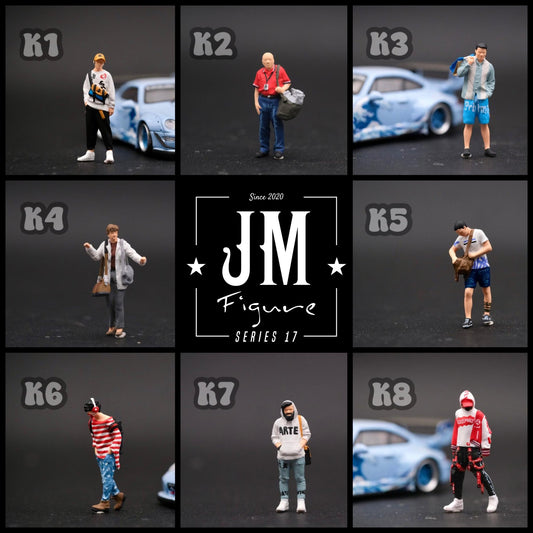 [PREORDER] JM FIGURE - SERIES 17 - 1/64 Figure ( K - T ) - MODEL CAR UKFIGURE#INNO64##TARMAC##diecast_model#