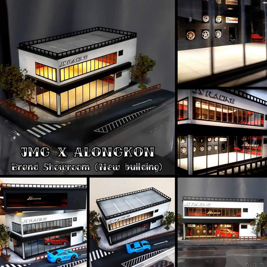 [PREORDER] JMG X ALONGKON - Brand Showroom DIORAMA (New Building) - MODEL CAR UKDIORAMA#INNO64##TARMAC##diecast_model#