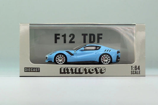 [ PREORDER ] Little Toy - 1/64 Ferrari F12 TDF diecast model - Baby Blue latte - MODEL CAR UKMODEL CAR#INNO64##TARMAC##diecast_model#