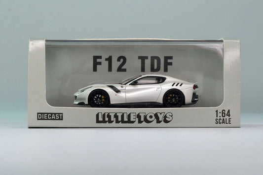 [ PREORDER ] Little Toy - 1/64 Ferrari F12 TDF diecast model - Pearl white latte - MODEL CAR UKMODEL CAR#INNO64##TARMAC##diecast_model#