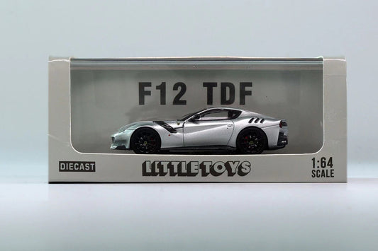 [ PREORDER ] Little Toy - 1/64 Ferrari F12 TDF diecast model - Silver latte - MODEL CAR UKMODEL CAR#INNO64##TARMAC##diecast_model#