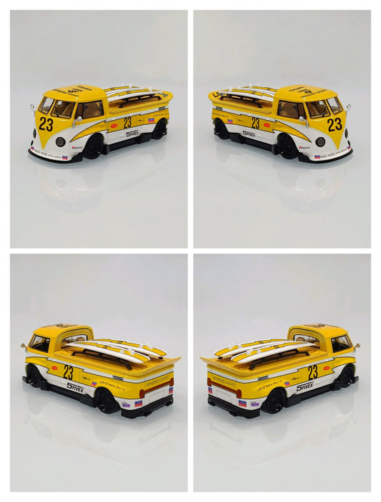 [ PREORDER ] LMLF - 1:64 Volkswagen T1 wide-body pickup diecast model - Lightning livery - MODEL CARS UKMODEL CAR#INNO64##TARMAC##diecast_model#