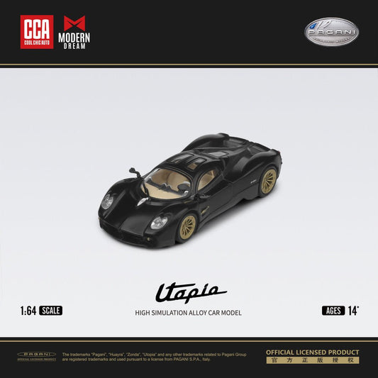 [ PREORDER ] ModernDream + CCA 1/64 Pagani Utopia diecast model -BLACK - MODEL CAR UKMODEL CAR#INNO64##TARMAC##diecast_model#