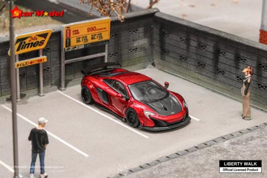 [ PREORDER ] Star Model 1/64 - Japanese LBWK authorized product, LB-Works MCL 650S wide-body modified version diecast model - Metallic Red - MODEL CARS UKMODEL CAR#INNO64##TARMAC##diecast_model#