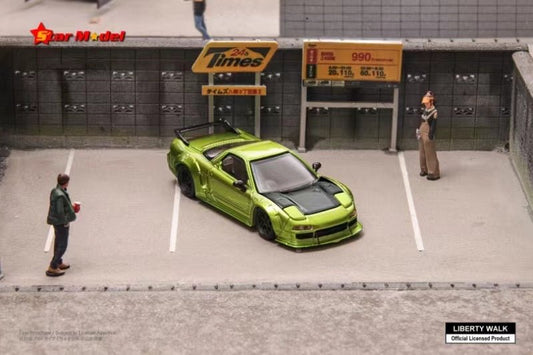[ PREORDER ] Star Model 1/64 - Japanese LBWK authorized product, LB-Works NSX wide-body modified version diecast model - Carbon Hood -Transparent Green - MODEL CARS UKMODEL CAR#INNO64##TARMAC##diecast_model#