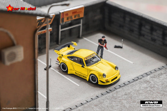 [ PREORDER ] Star Model 1/64 - Porsche RWB Rauh-Welt WB930 GT diecast model - lkyrie Yellow - MODEL CAR UKMODEL CAR#INNO64##TARMAC##diecast_model#