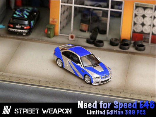 [ PREORDER ] STREET WEAPON SW - 1/64 NEED FOR SPEED BMW E46 DIECAST MODEL CAR - MODEL CARS UKMODEL CAR#INNO64##TARMAC##diecast_model#