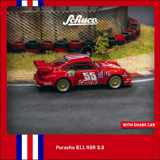 [PREORDER] Tarmac Works - Porsche 911 RSR 3.8 Red Diecast Scale Model Car - T64S-003-95WG - MODEL CARS UKMODEL CAR#INNO64##TARMAC##diecast_model#