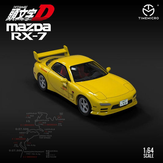 [PREORDER] TimeMicro 1/64 Initial D Mazda RX-7 Fujiwara Tofu Shop Alloy Car Model - MODEL CAR UKMODEL CAR#INNO64##TARMAC##diecast_model#