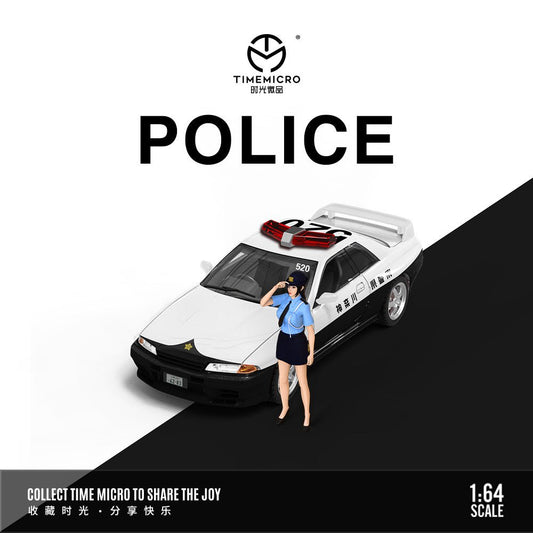 [PREORDER] TimeMicro - 1/64 Nissan GTR R32 diecast model - Police Car - MODEL CAR UKMODEL CAR#INNO64##TARMAC##diecast_model#
