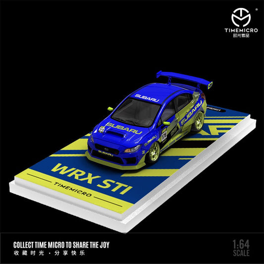 [PREORDER] TimeMicro - 1/64 Subaru WRX-STI diecast model - BLUE YELLOW - MODEL CAR UKMODEL CAR#INNO64##TARMAC##diecast_model#