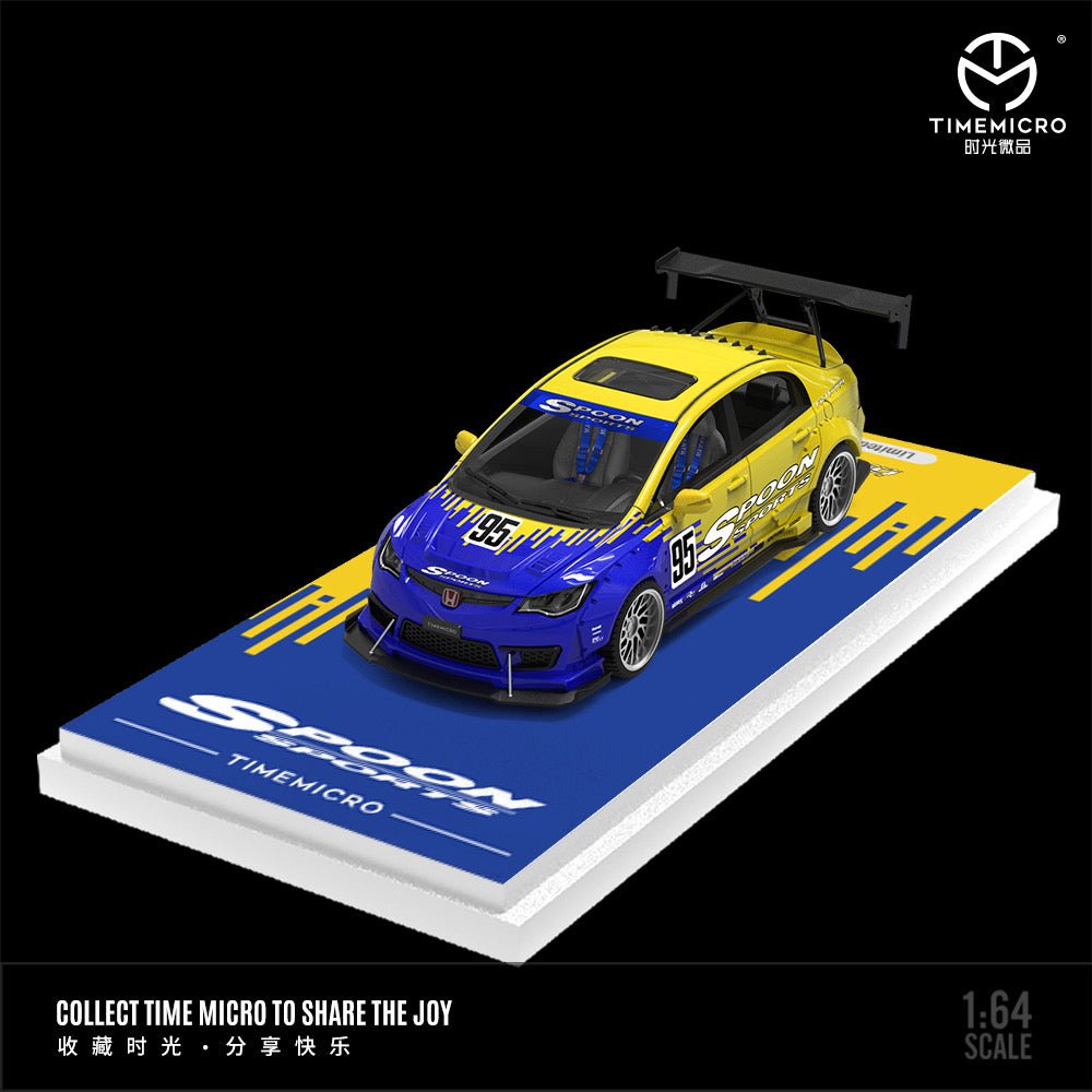 TIME Micro 1/64 ホンダ シビック FD2 SPOON 新品 Time Micro TM 1/64 ホンダ シビック Civic FD2 Spoon#95
