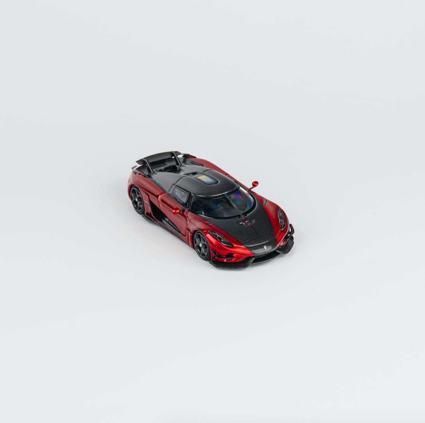 [ PREORDER ] TPC 1/64 Koenigsegg Regera diecast model candy red+carbon fiber MODEL CARS UK