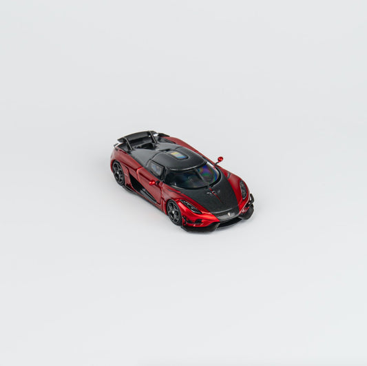 [ PREORDER ] TPC - 1/64 Koenigsegg Regera diecast model - candy red+carbon fiber - MODEL CARS UKMODEL CAR#INNO64##TARMAC##diecast_model#