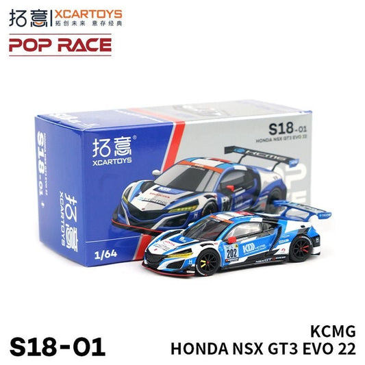 [ PREORDER ] XCARTOYS - Pop Race - 1:64 HONDA NSX GT3 EVO 22 - S18-01 - MODEL CAR UKMODEL CAR#INNO64##TARMAC##diecast_model#
