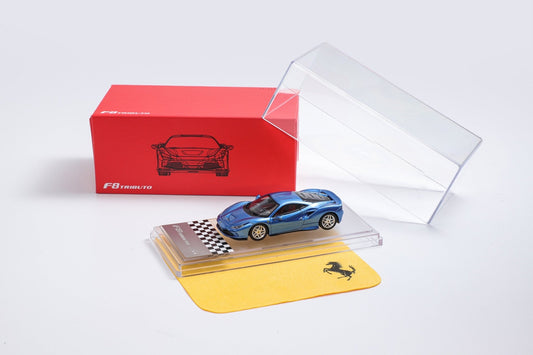 [ PREORDER ] XF Model - 1/64 Ferrari F8 Tributo diecast model - METALLIC BLUE - MODEL CARS UKMODEL CAR#INNO64##TARMAC##diecast_model#