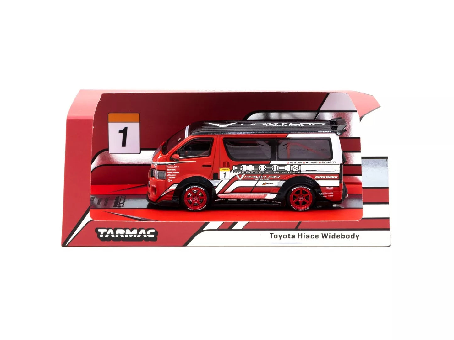 1/64 Tarmac Works Toyota Hiace Widebody Red Hong Kong ToyCar Salon 2021 Special