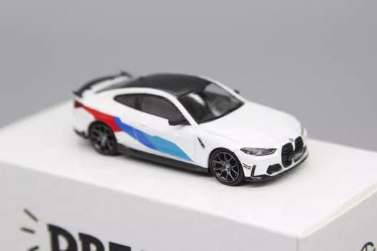 TimeMicro TM 1/64 - Dream Series BMW M4 painting Diecast Model Car - WHITE - MODEL CAR UKMODEL CAR#INNO64##TARMAC##diecast_model#