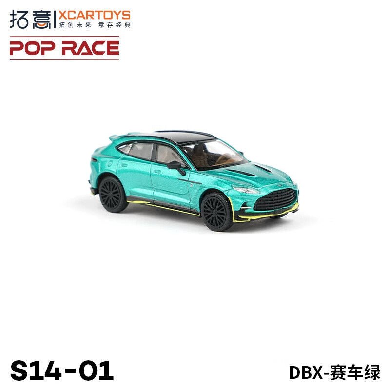 XCARTOYS - Pop Race - 1:64 ASTON MARTIN DBX RACING GREEN Diecast Model Car S14-01 - MODEL CARS UKMODEL CAR#INNO64##TARMAC##diecast_model#