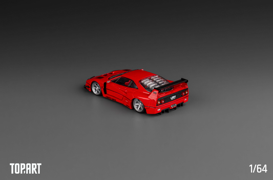 [ PREORDER ] TOPART - 1:64 LBWK F40 (LBWK Official Licensed) Diecast model car - Red