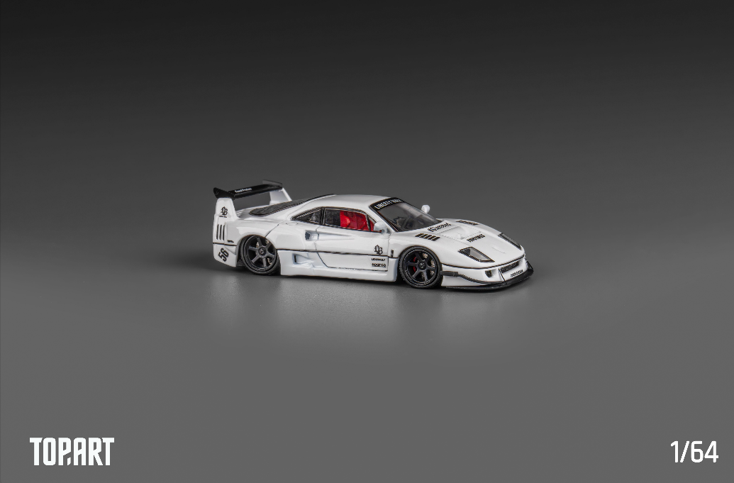 [ PREORDER ] TOPART - 1:64 LBWK F40 (LBWK Official Licensed) Diecast model car - White