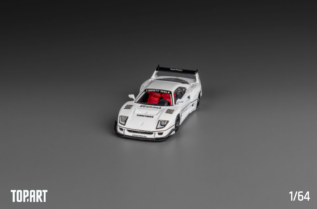 [ PREORDER ] TOPART - 1:64 LBWK F40 (LBWK Official Licensed) Diecast model car - White