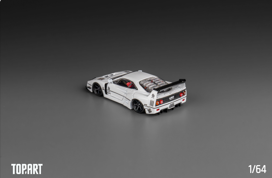 [ PREORDER ] TOPART - 1:64 LBWK F40 (LBWK Official Licensed) Diecast model car - White