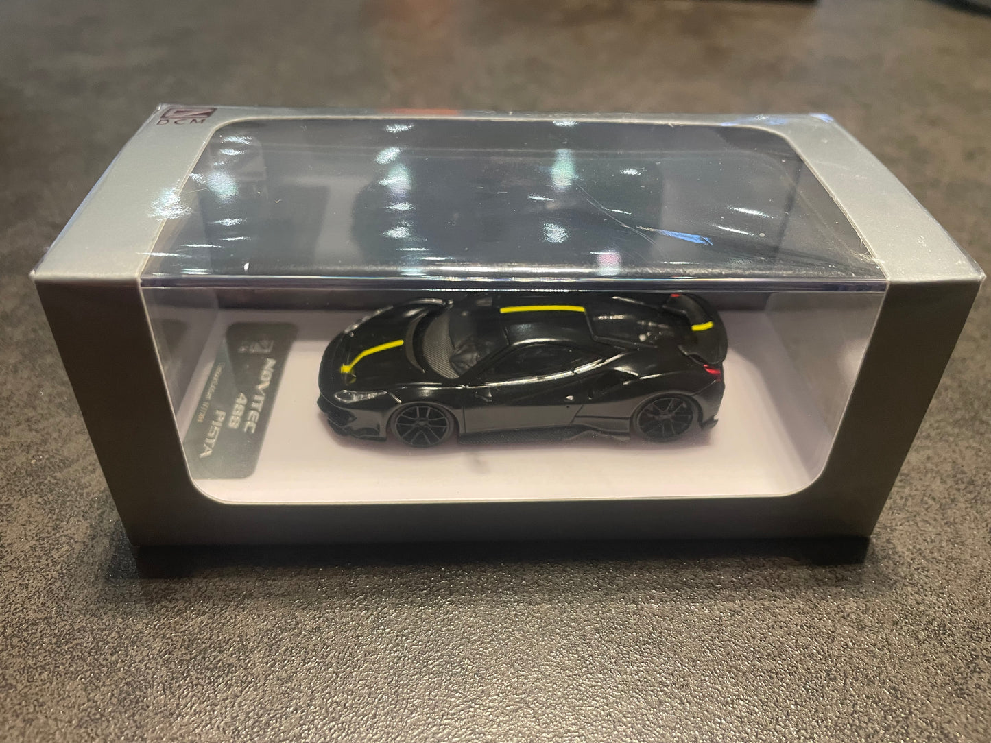 DCM - 1/64 Ferrari Novitec 488 Pista diecast model car - matte black