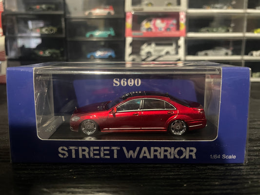 STREET WEAPON SW - 1/64 Mercedes-Benz S-Class S600L W221 diecast model - Red