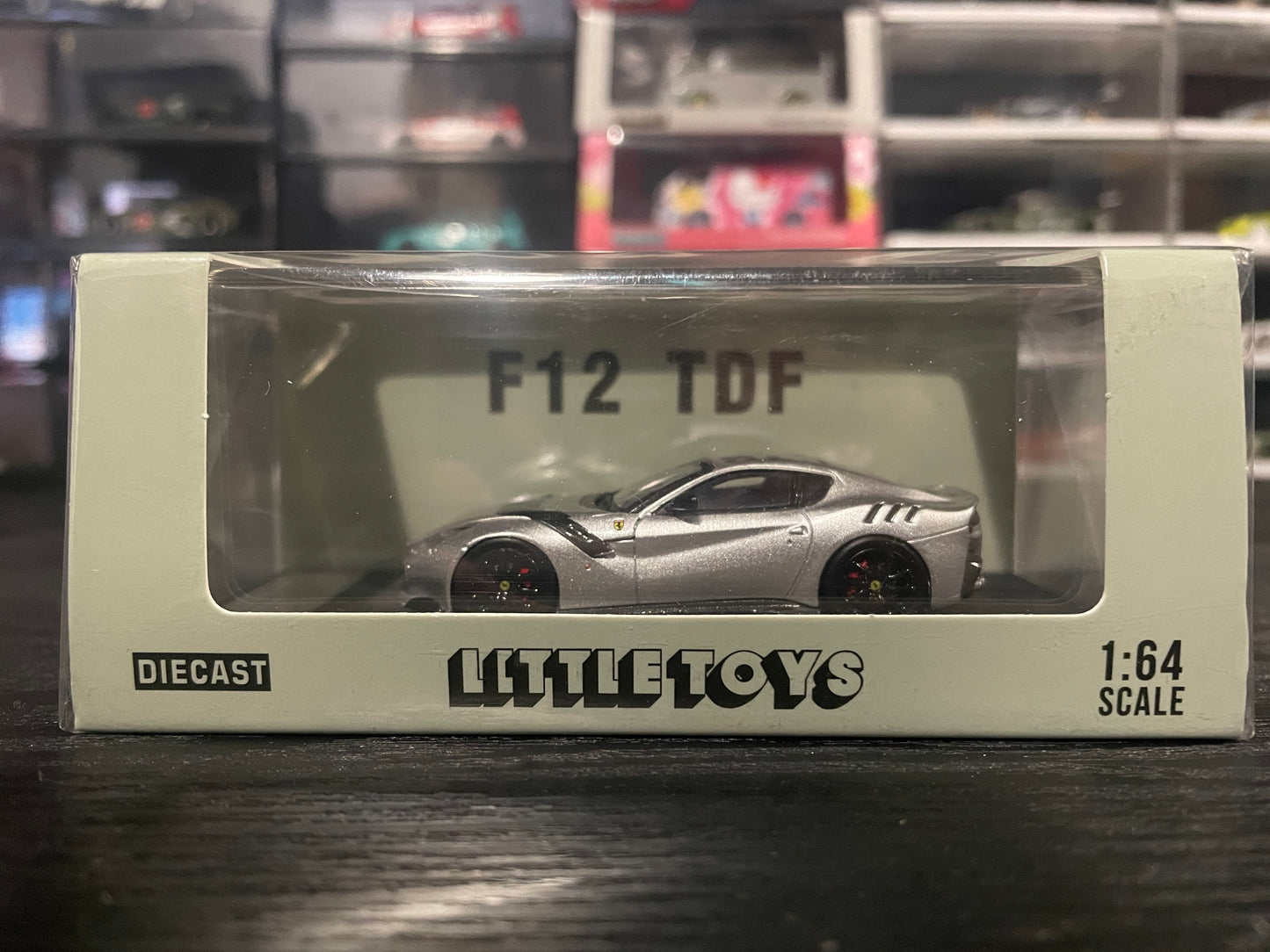 Little Toy - 1/64 Ferrari F12 TDF diecast model - Silver latte