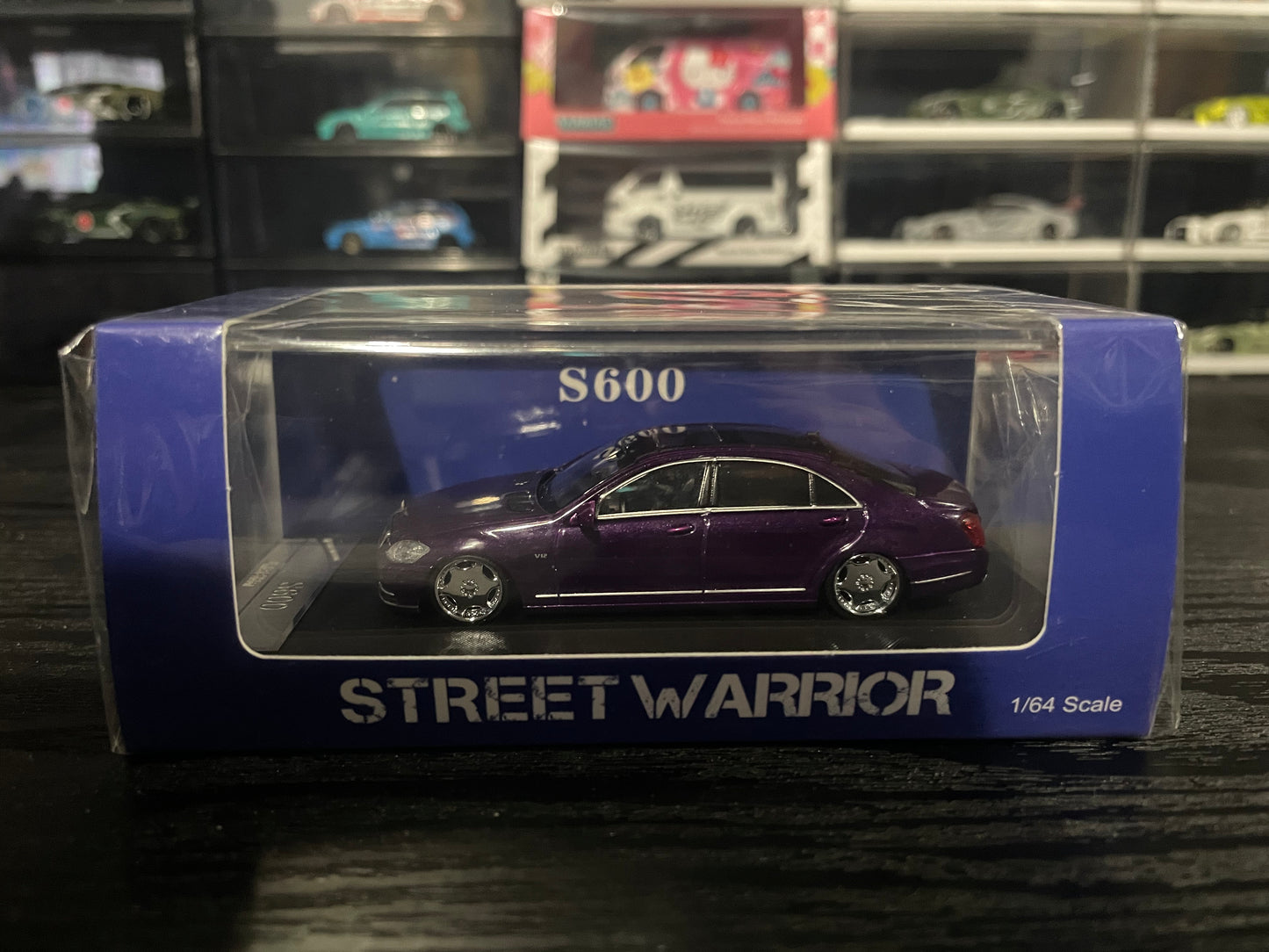 STREET WEAPON SW - 1/64 Mercedes-Benz S-Class S600L W221 diecast model - Purple (